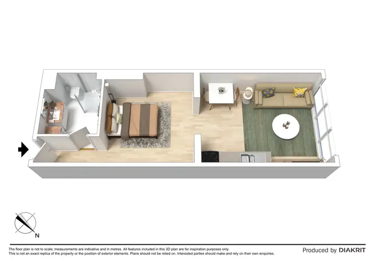 Floorplan of Homely apartment listing, 207/129 Fitzroy Street, St Kilda VIC 3182