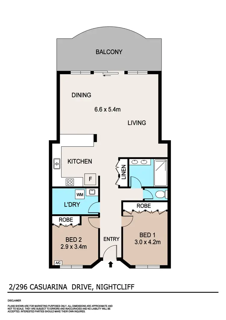 Floorplan of Homely unit listing, 2/296 Casuarina Drive, Rapid Creek NT 810