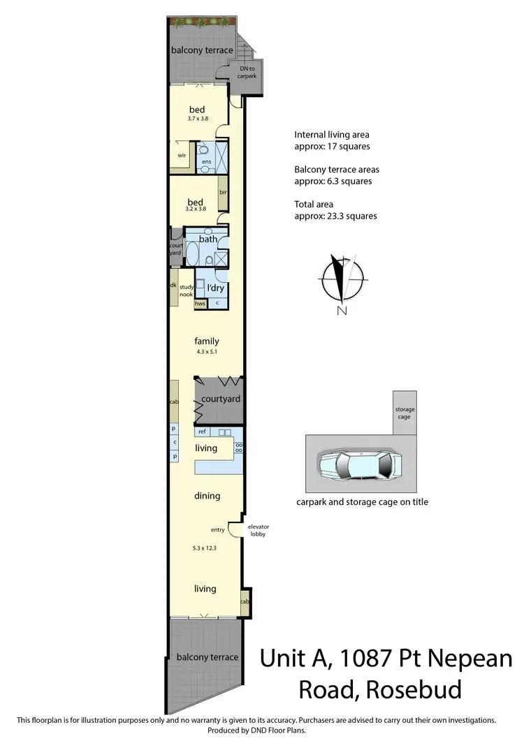 Floorplan of Homely apartment listing, 2/1087 Point Nepean Road, Rosebud VIC 3939