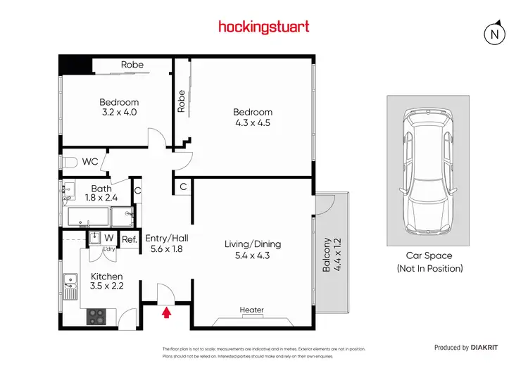 Floorplan of Homely apartment listing, 16/22 Milton Street, Elwood VIC 3184