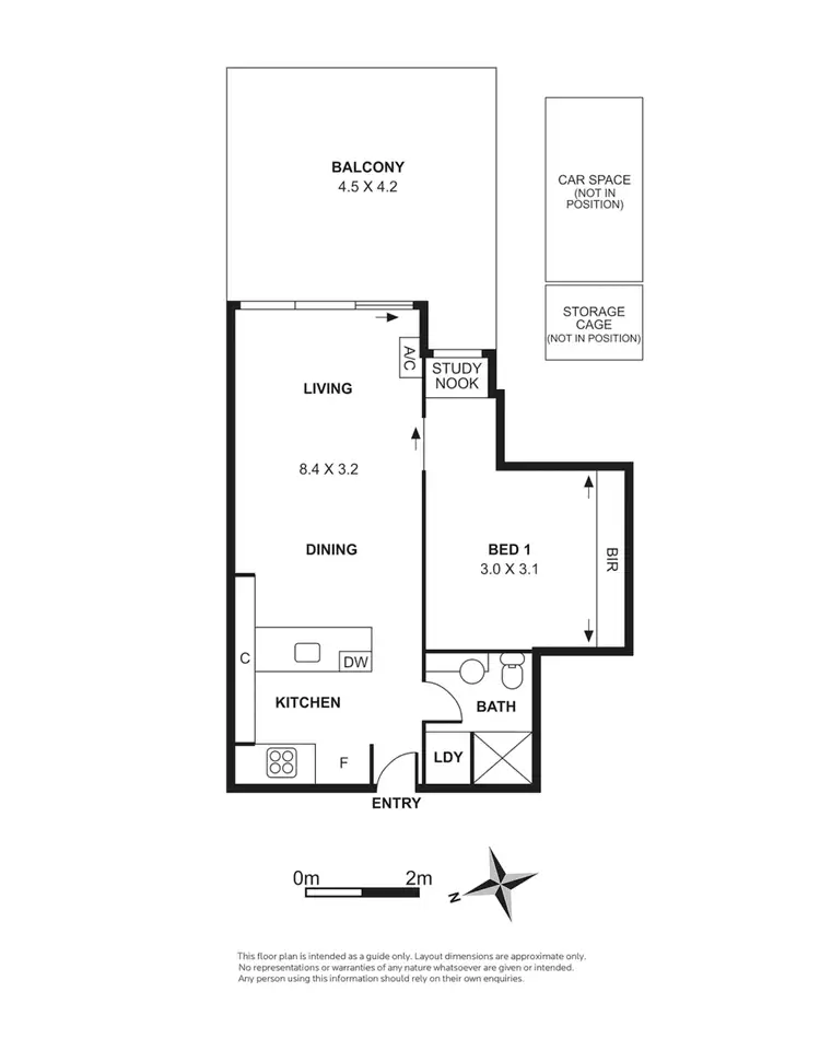 Floorplan of Homely apartment listing, 404/1 Ascot Vale Road, Flemington VIC 3031