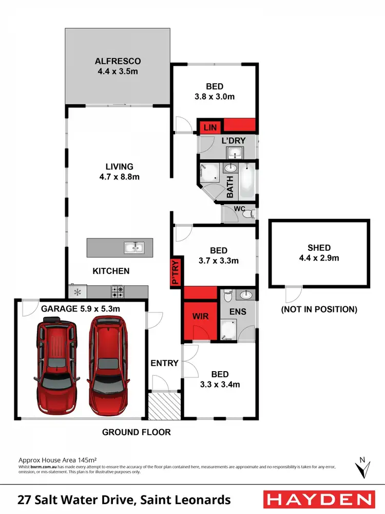 Floorplan of Homely house listing, 27 Salt Water Drive, St Leonards VIC 3223