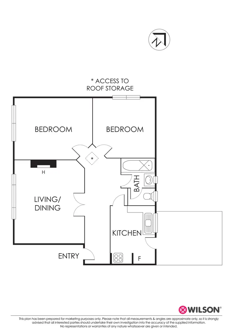 Floorplan of Homely apartment listing, 4/42 Grey Street, St Kilda VIC 3182