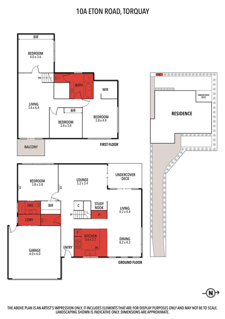 Floorplan of Homely townhouse listing, 10A Eton Road, Torquay VIC 3228