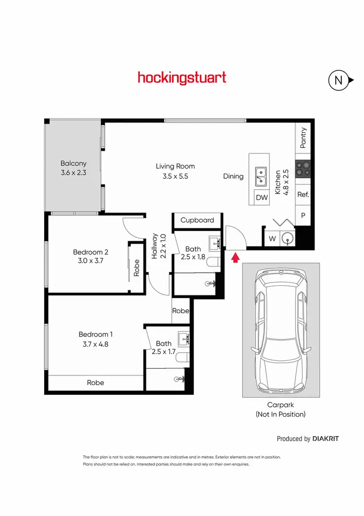 Floorplan of Homely apartment listing, 801/7 Evergreen Mews, Armadale VIC 3143