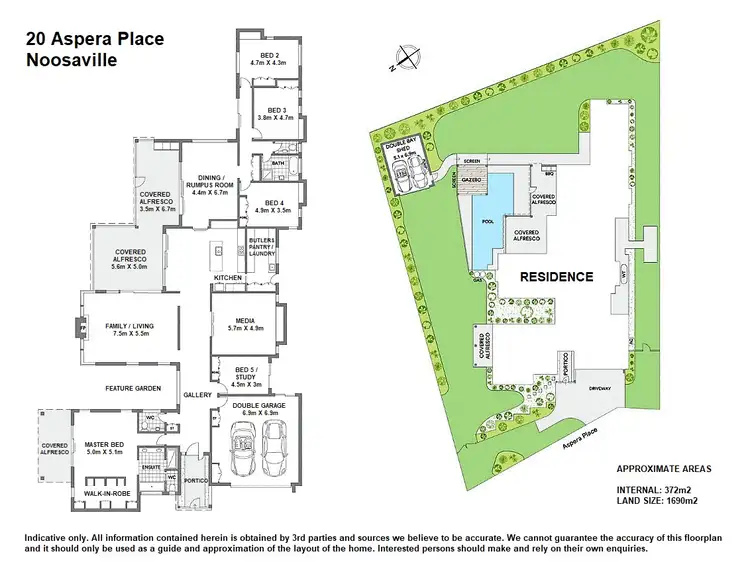Floorplan of Homely house listing, 20 Aspera Place, Noosaville QLD 4566