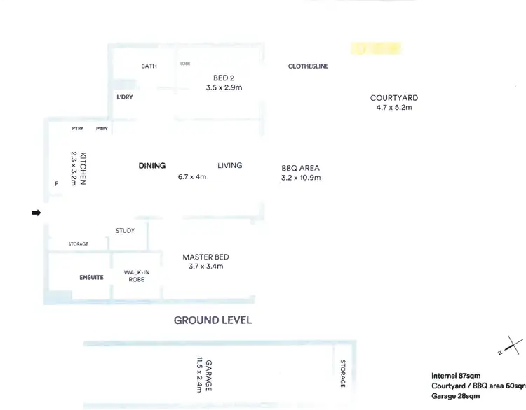 Floorplan of Homely apartment listing, 6/154 Musgrave Avenue, Southport QLD 4215