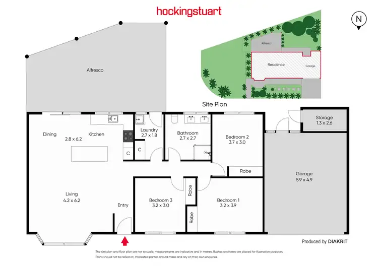 Floorplan of Homely house listing, 2 Bromley Street, Rosebud VIC 3939