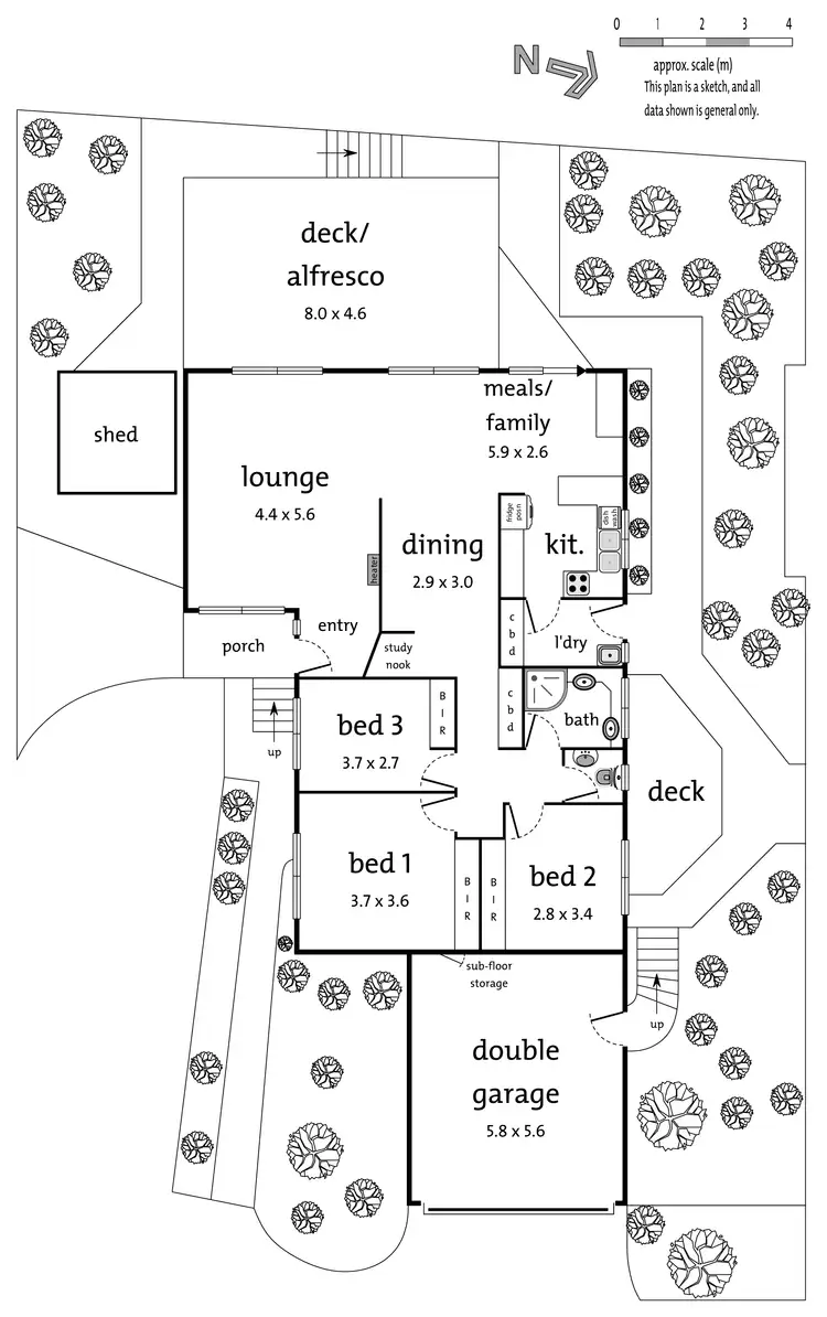Floorplan of Homely unit listing, 2/12 Poulton Close, Heathmont VIC 3135