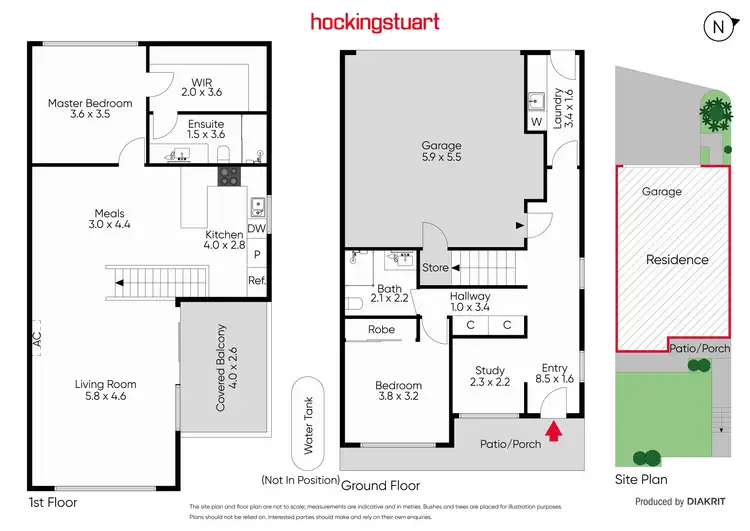 Floorplan of Homely townhouse listing, 1 Carnation Court, Frankston VIC 3199