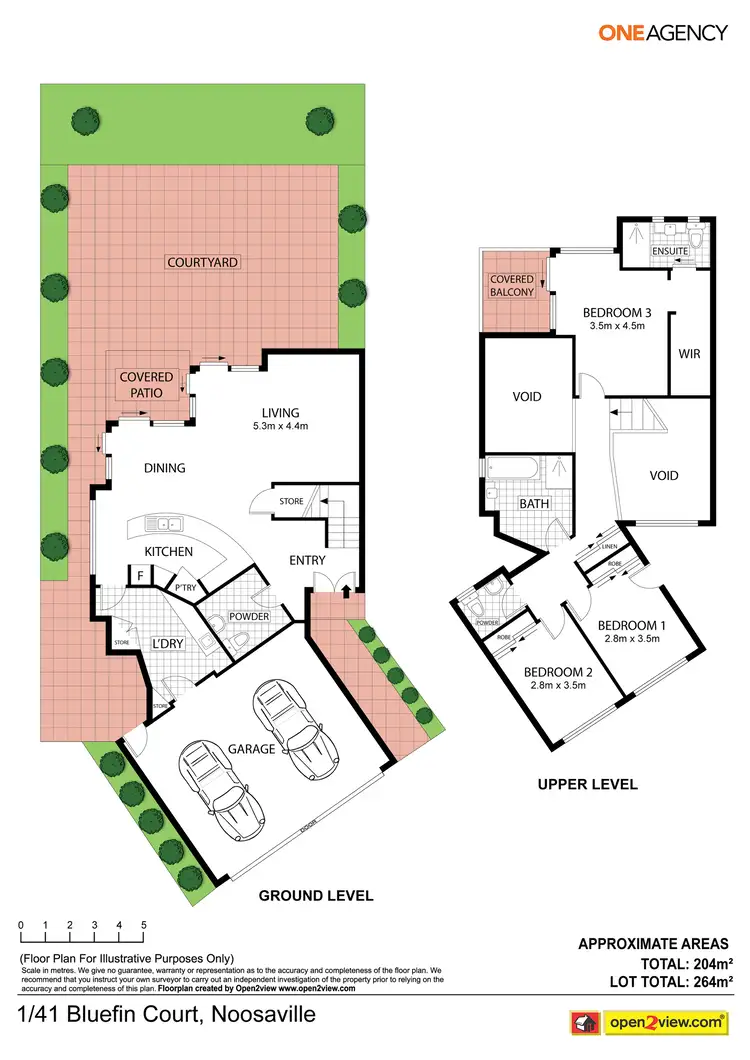Floorplan of Homely semi-detached listing, 1/41 Bluefin Court, Noosaville QLD 4566