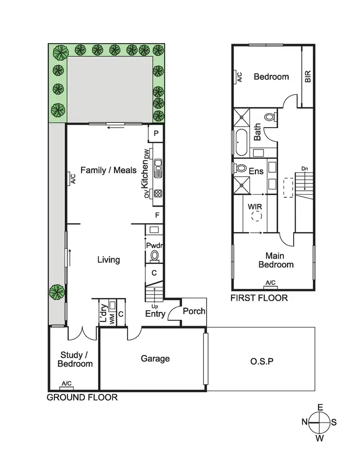 Floorplan of Homely townhouse listing, 3/2 Alexander Street, Bentleigh East VIC 3165