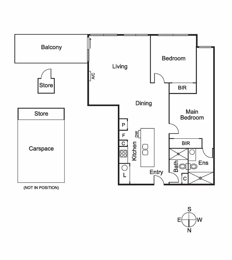 Floorplan of Homely apartment listing, 107/16 Tranmere Avenue, Carnegie VIC 3163