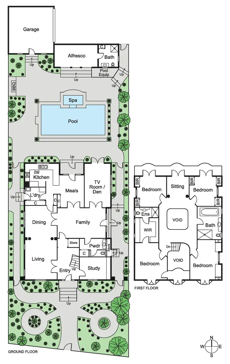 Floorplan of Homely house listing, 34 Orrong Crescent, Caulfield North VIC 3161