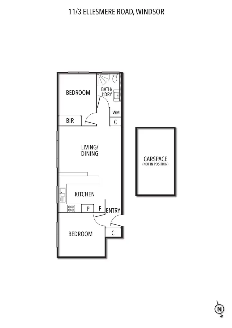 Floorplan of Homely apartment listing, 11/3 Ellesmere Road, Windsor VIC 3181