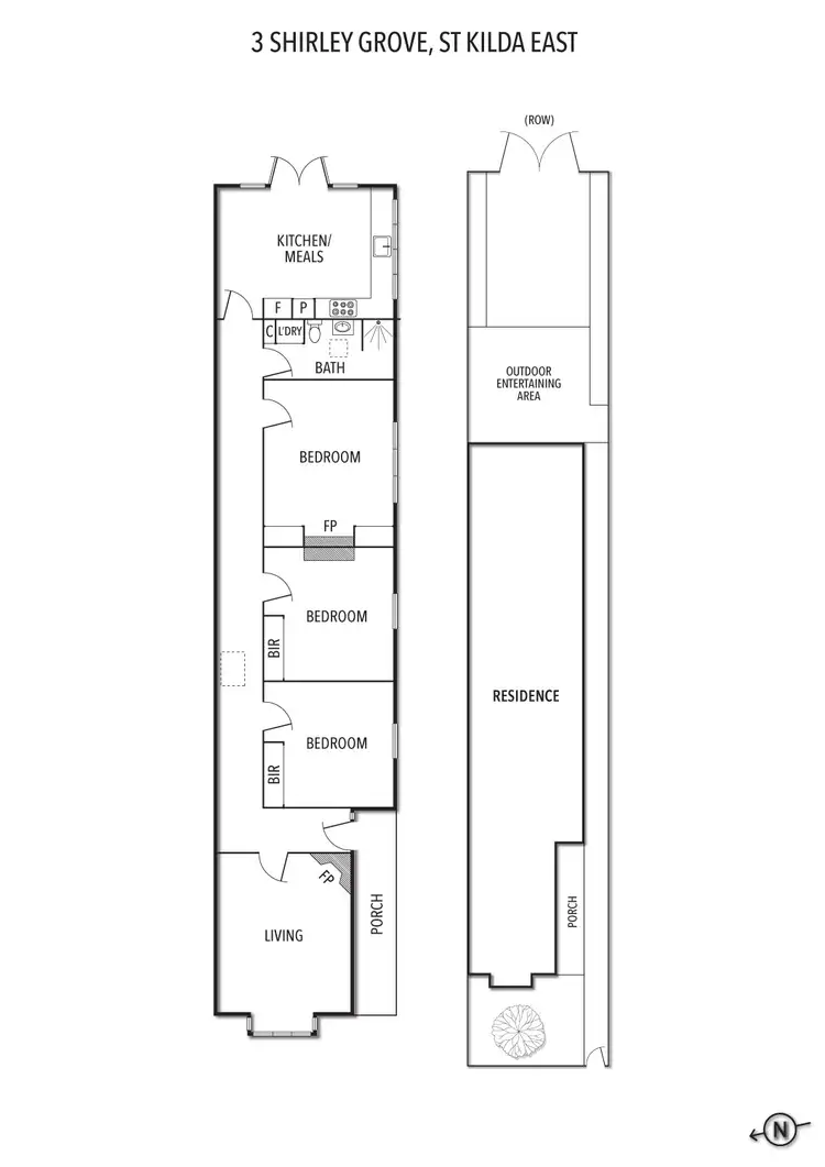Floorplan of Homely house listing, 3 Shirley Grove, St Kilda East VIC 3183