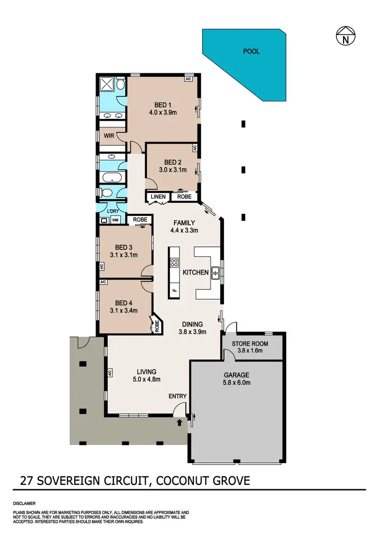 Floorplan of Homely house listing, 27 Sovereign Circuit, Coconut Grove NT 810