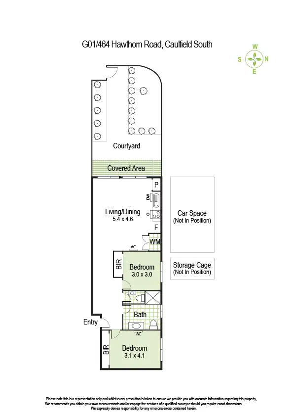 Floorplan of Homely apartment listing, 1/464 Hawthorn Road, Caulfield South VIC 3162