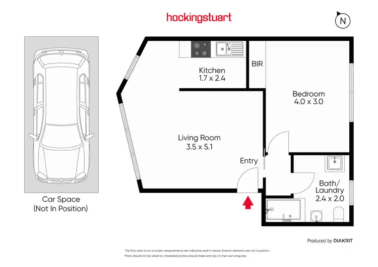 Floorplan of Homely apartment listing, 2/318 Beaconsfield Parade, St Kilda West VIC 3182