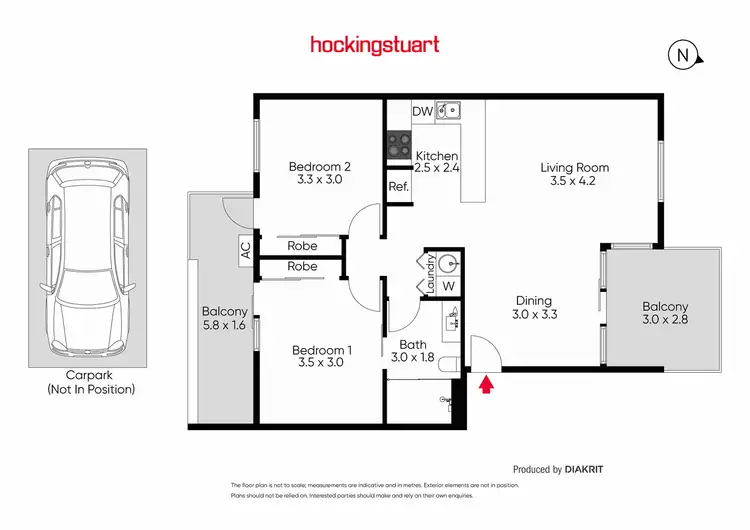 Floorplan of Homely apartment listing, 3/68 Eastern Road, South Melbourne VIC 3205