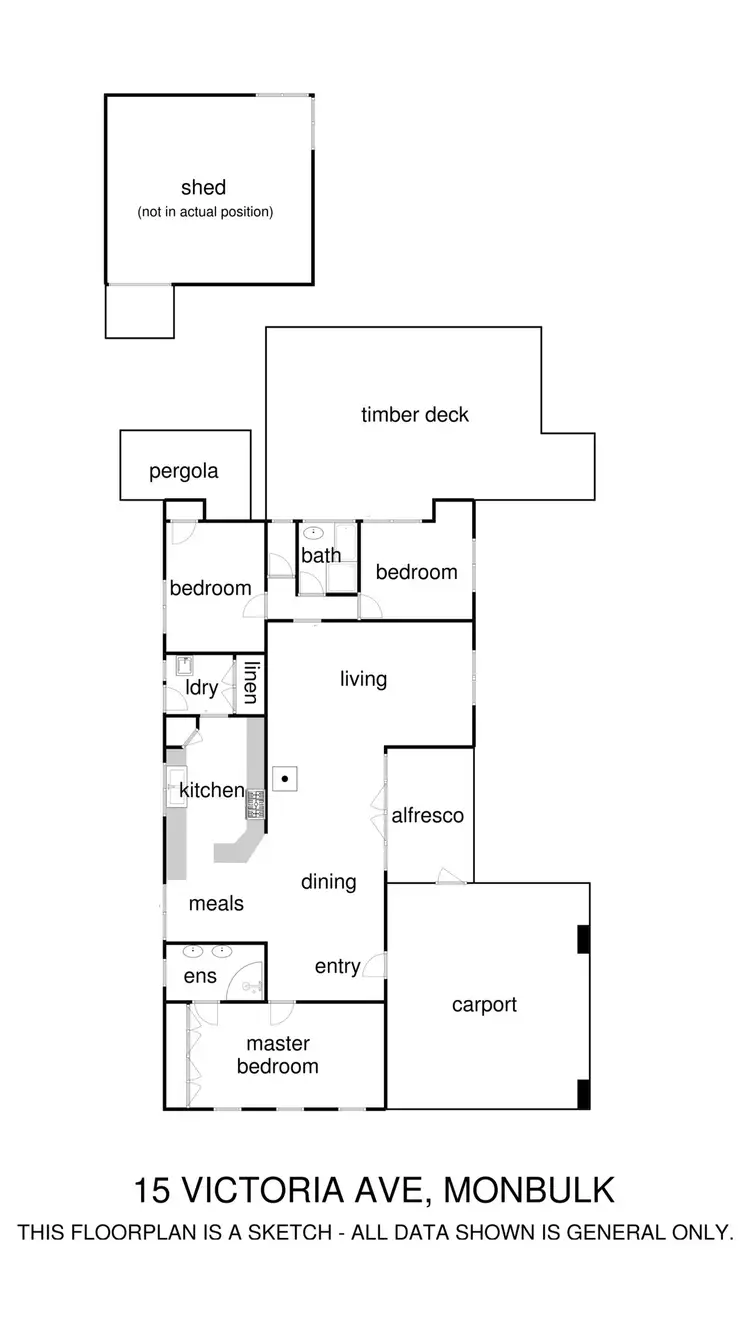 Floorplan of Homely house listing, 15 Victoria Avenue, Monbulk VIC 3793