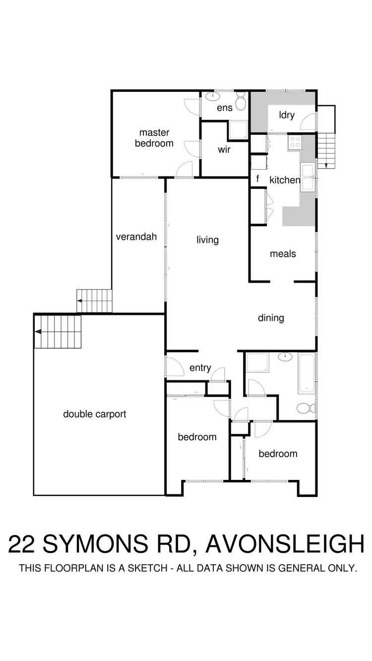 Floorplan of Homely house listing, 22 Symons Road, Avonsleigh VIC 3782