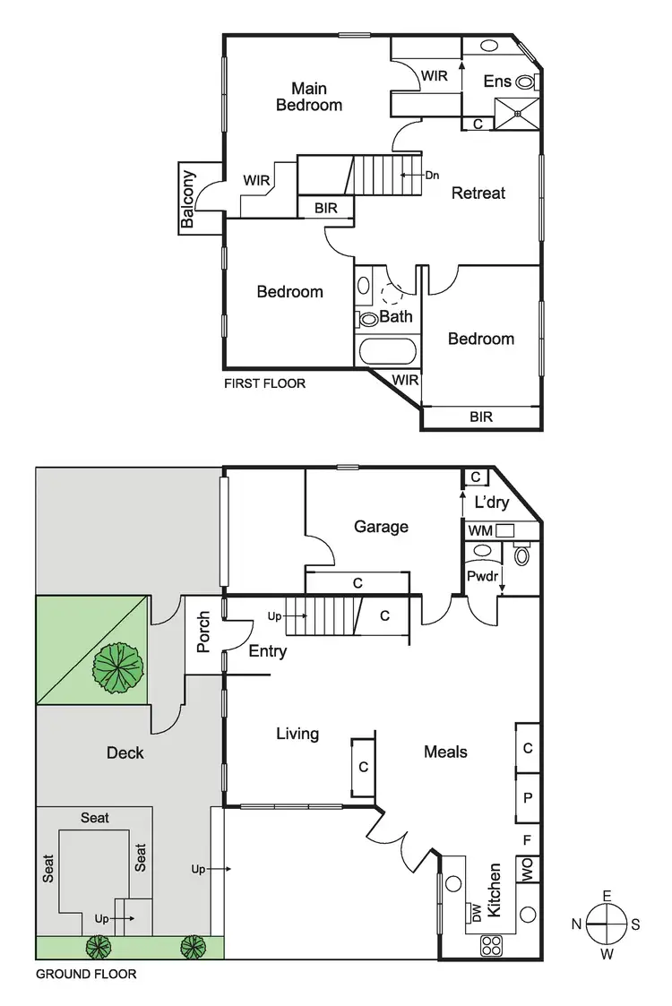 Floorplan of Homely townhouse listing, 1/145 Balaclava Road, Caulfield North VIC 3161