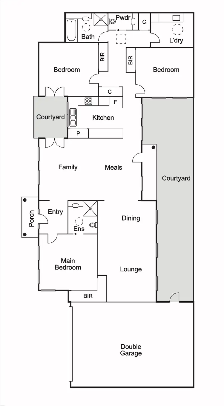 Floorplan of Homely villa listing, 2/41 Snowdon Avenue, Caulfield VIC 3162