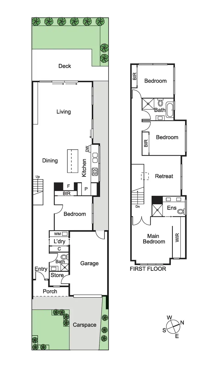 Floorplan of Homely townhouse listing, 2B Farnham Street, Caulfield VIC 3162