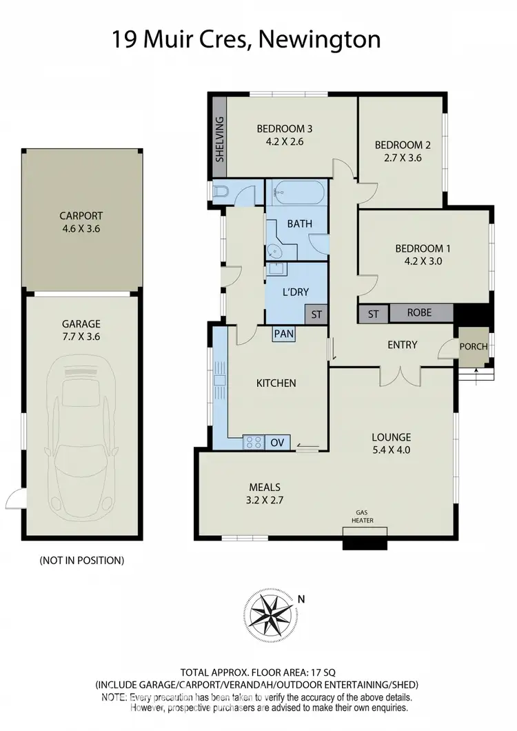 Floorplan of Homely house listing, 19 Muir Crescent, Newington VIC 3350