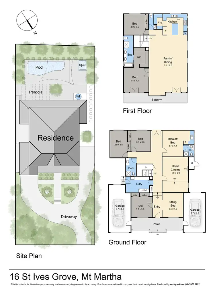 Floorplan of Homely house listing, 16 St Ives Grove, Mount Martha VIC 3934