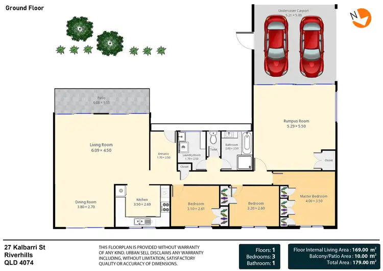 Floorplan of Homely house listing, 27 Kalbarri Street, Riverhills QLD 4074
