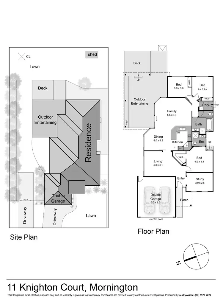 Floorplan of Homely house listing, 11 Knighton Court, Mornington VIC 3931
