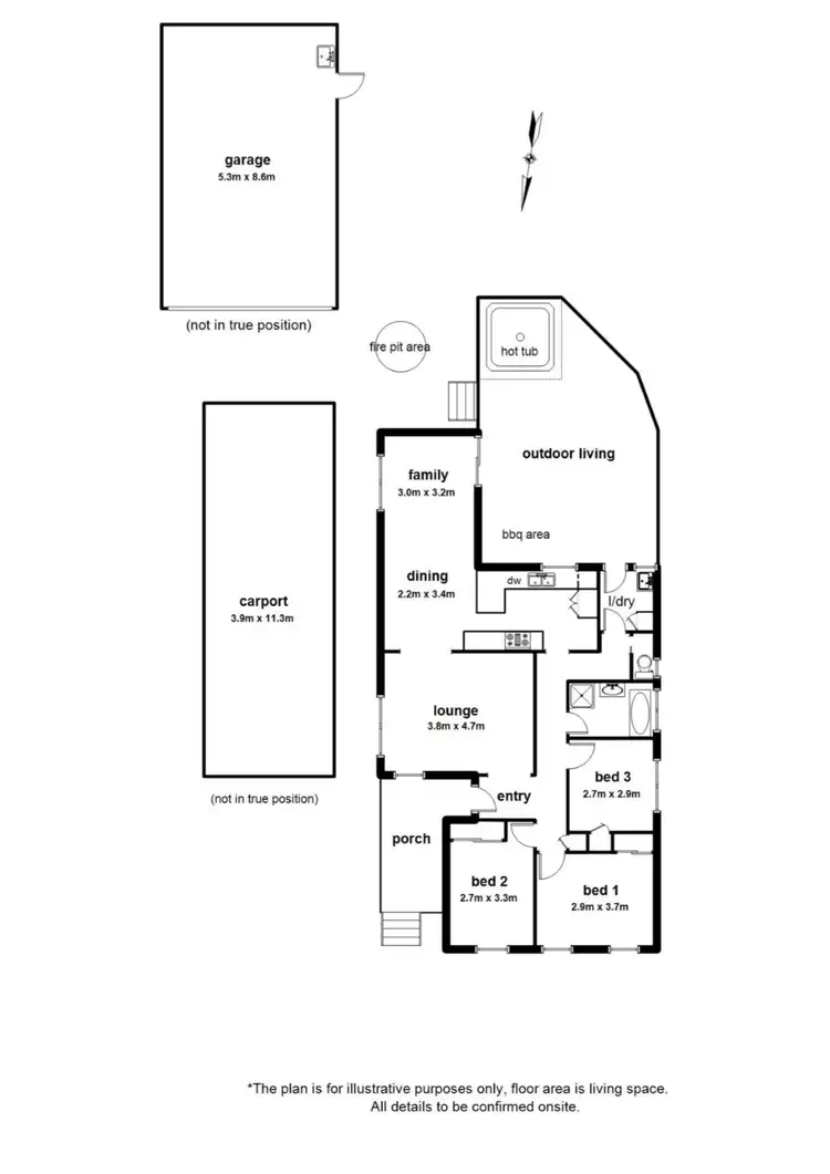Floorplan of Homely house listing, 2 Valewood Drive, Launching Place VIC 3139