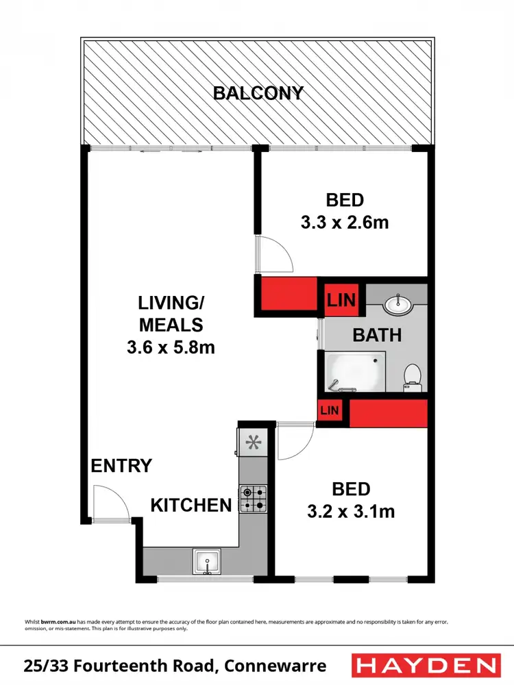 Floorplan of Homely unit listing, 25/33 Fourteenth Road, Connewarre VIC 3227