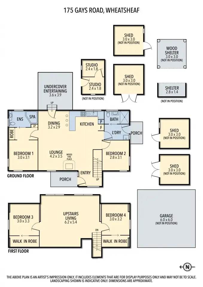 Floorplan of Homely house listing, 175 Gays Road, Wheatsheaf VIC 3461