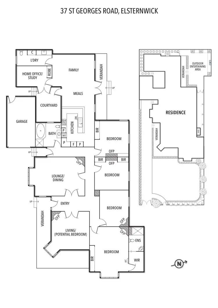 Floorplan of Homely house listing, 37 St Georges Road, Elsternwick VIC 3185