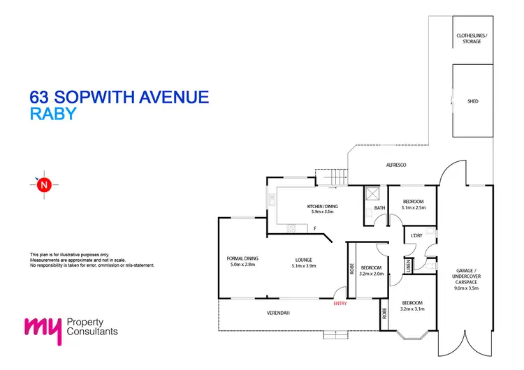Floorplan of Homely house listing, 63 Sopwith Avenue, Raby NSW 2566