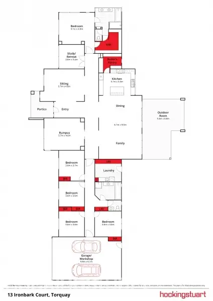 Floorplan of Homely house listing, 13 Ironbark Court, Torquay VIC 3228