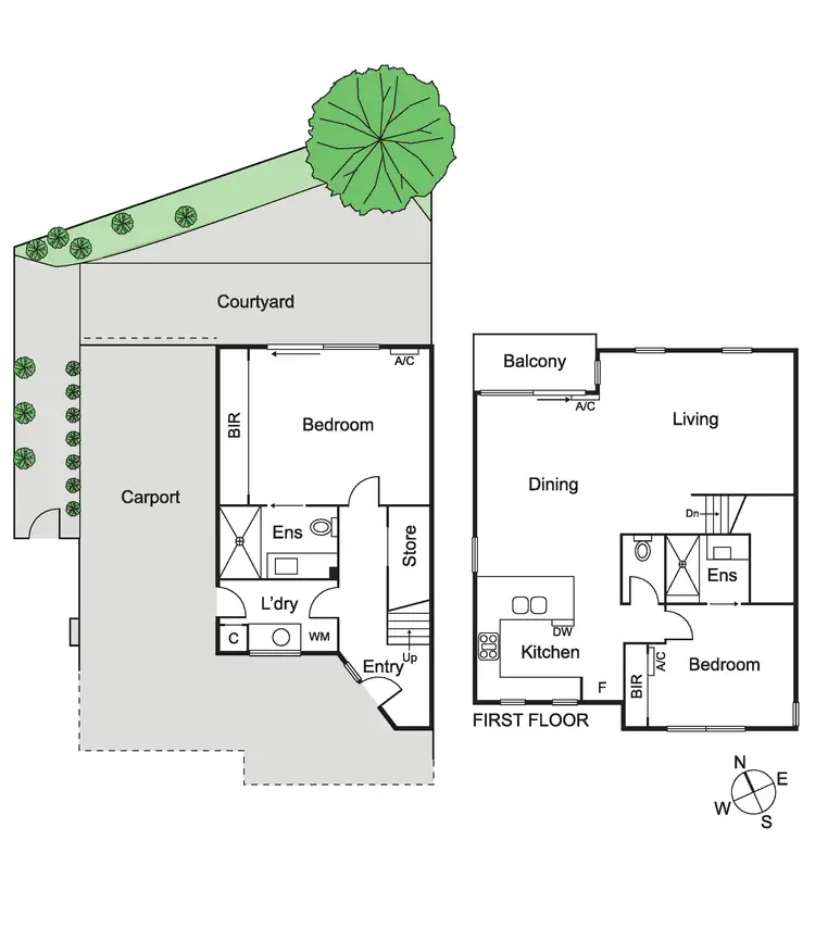 Floorplan of Homely townhouse listing, 3/7 Wando Grove, St Kilda East VIC 3183