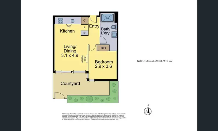 Floorplan of Homely apartment listing, 122B/1 Colombo Street, Mitcham VIC 3132