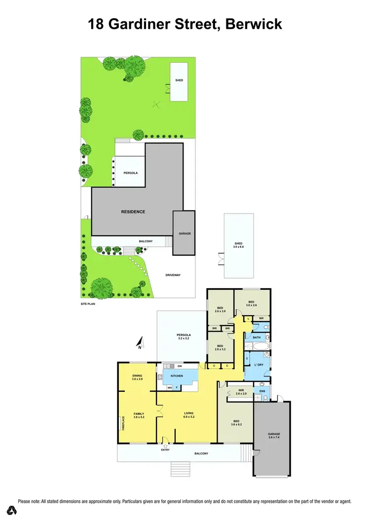 Floorplan of Homely house listing, 18 Gardiner Street, Berwick VIC 3806