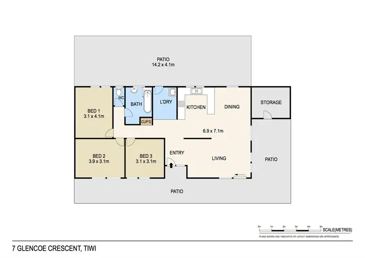 Floorplan of Homely house listing, 7 Glencoe Crescent, Tiwi NT 810