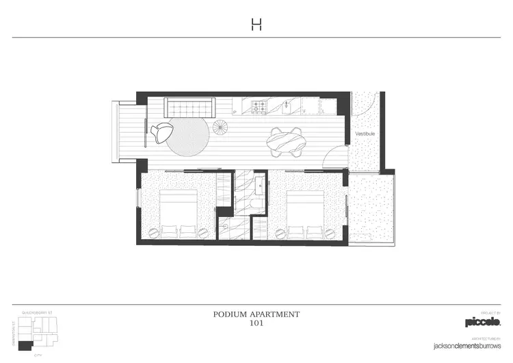 Floorplan of Homely apartment listing, 101/518 Swanston Street, Carlton VIC 3053
