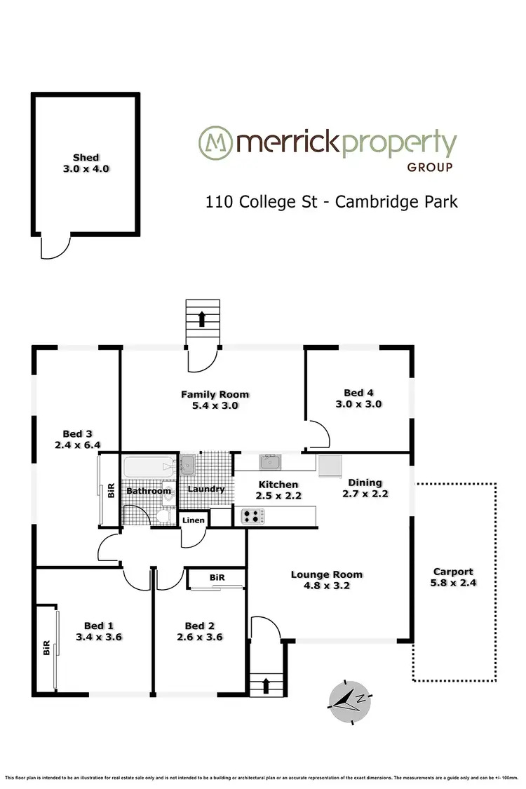 Floorplan of Homely house listing, 110 College Street, Cambridge Park NSW 2747