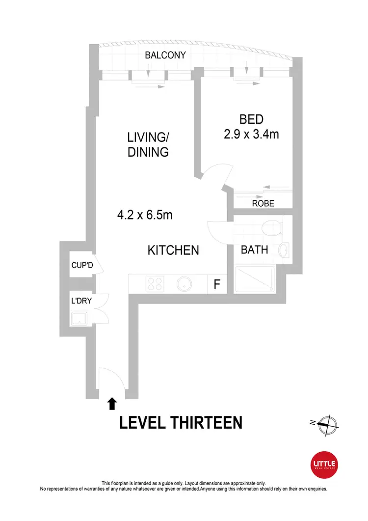 Floorplan of Homely apartment listing, 1314/3 Herbert Street, St Leonards NSW 2065