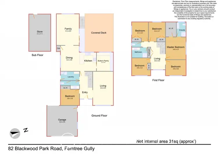 Floorplan of Homely house listing, 82 Blackwood Park, Ferntree Gully VIC 3156