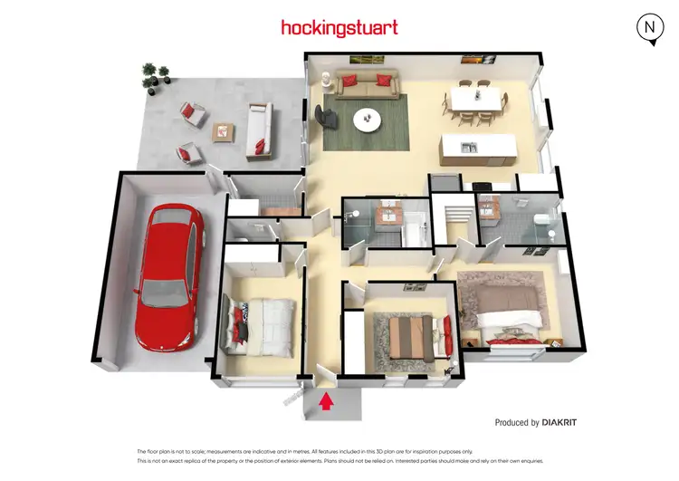 Floorplan of Homely house listing, 4 Lotus Place, Brookfield VIC 3338