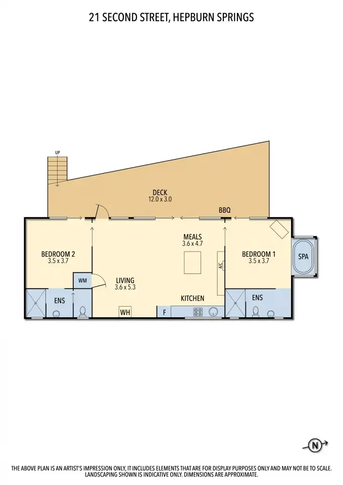Floorplan of Homely house listing, 21 Second Street, Hepburn Springs VIC 3461