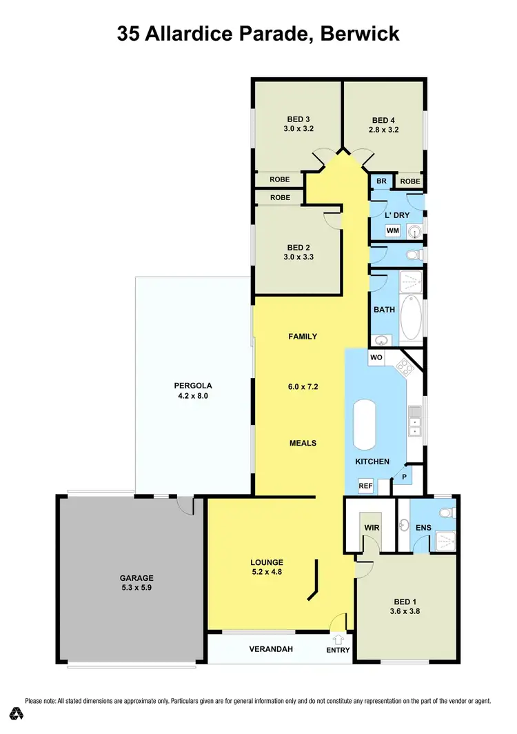 Floorplan of Homely house listing, 35 Allardice Parade, Berwick VIC 3806